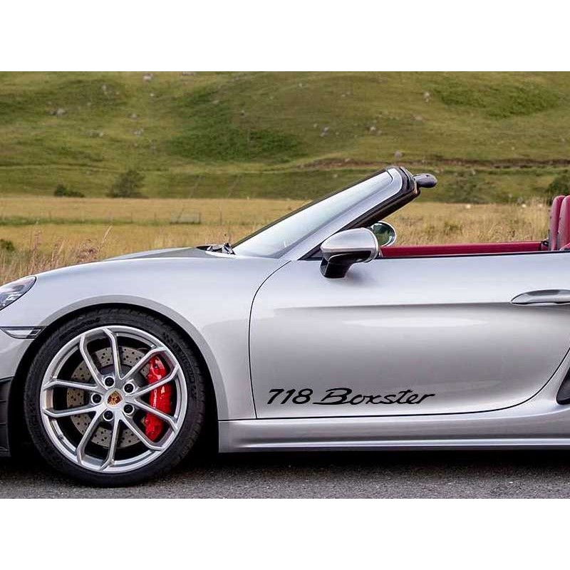 Porsche 718 Boxster x2 Door Sticker