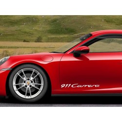 Porsche 911 Carrera x2 Door Stickers