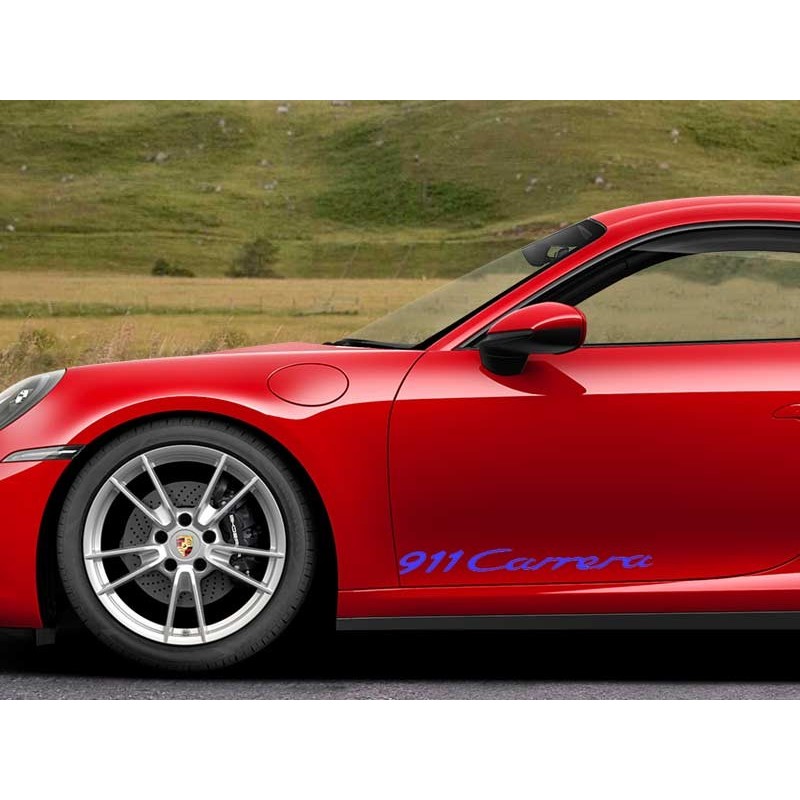 Porsche 911 Carrera x2 Door Stickers