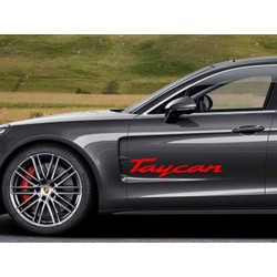 Porsche Taycan 2x Door Stickers