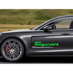 Porsche Taycan 2x Door Stickers