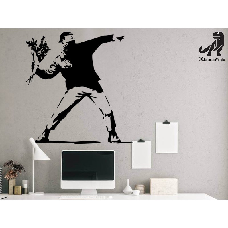 Banksy - Flower Throw