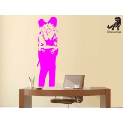 Banksy - Kissing Police