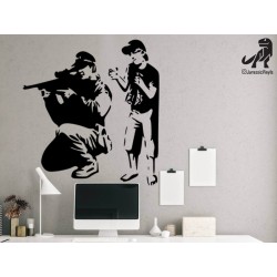 Banksy - Sniper and Paperbag