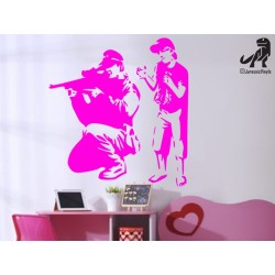 Banksy - Sniper and Paperbag