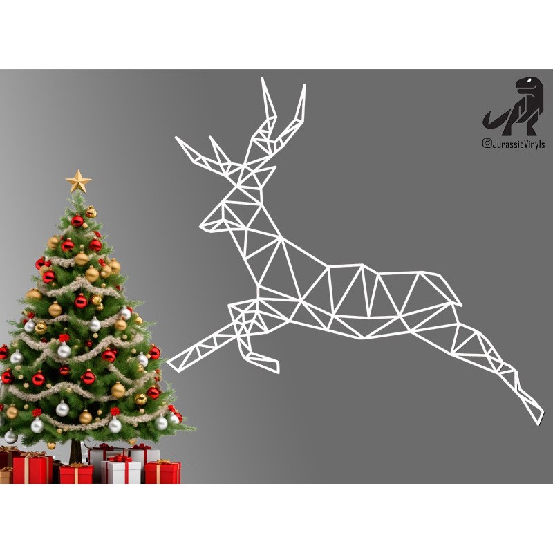 Christmas Line Deer Design