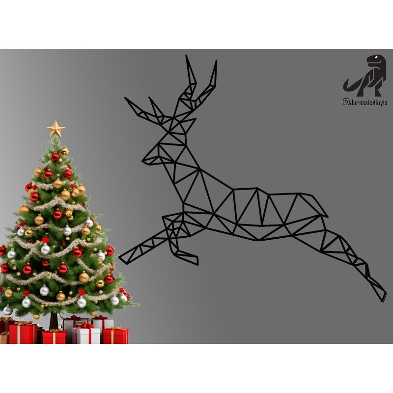 Christmas Line Deer Design