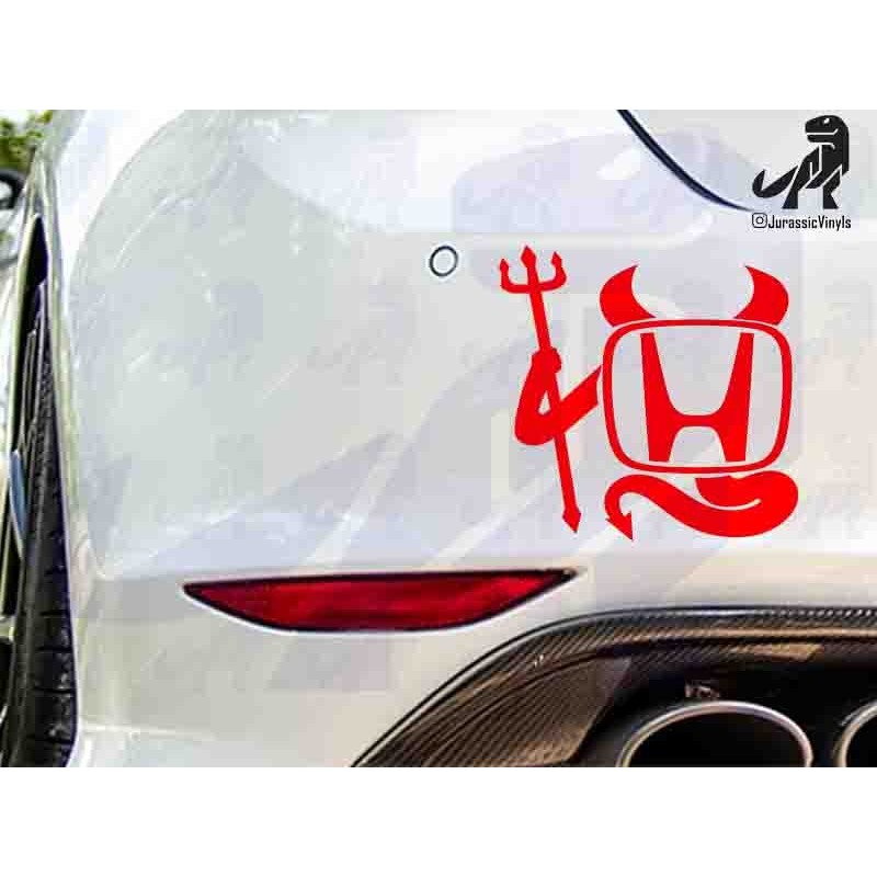 Devil Horns, Tail and Trident Honda